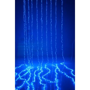 Штора светодиодная Водопад  2*2 м синий