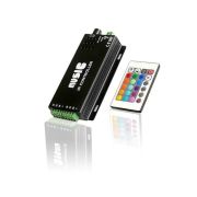 Rgb-аудиоконтроллер music ir-120 (12/24V, 120/240W, IR-ДУ, 24 кнопки)