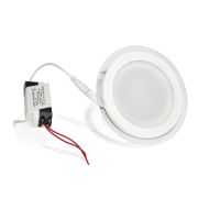 Стеклянная панель GKR-12W (круг, 12W, Ø160mm) (теплый белый 3000K)